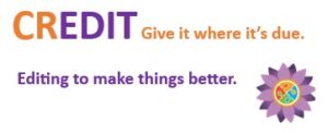 CREDIT with taglines